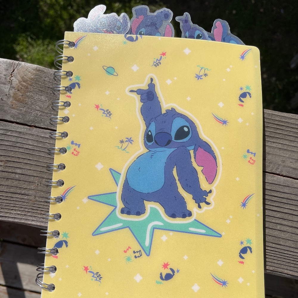 Stitch with pencil and pencil case journal